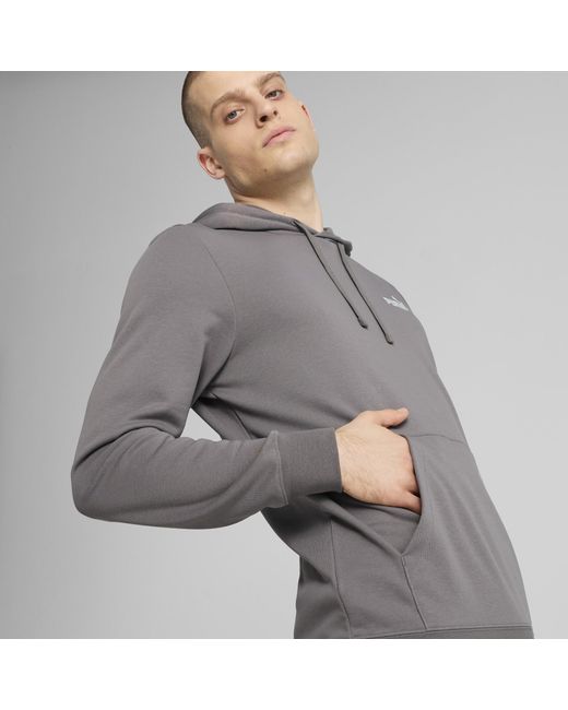 Felpa Con Cappuccio Essentials Con Logo Piccolo N. 1 Da Uomo, /Altro di PUMA in Gray da Uomo