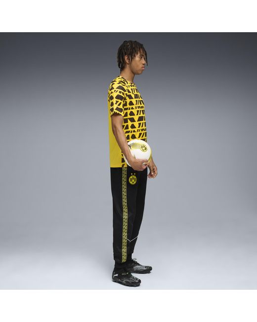Maglia Pre-Partita Borussia Dortmund Da Uomo, Sport, Faster Giallo/Nero di PUMA in Yellow da Uomo