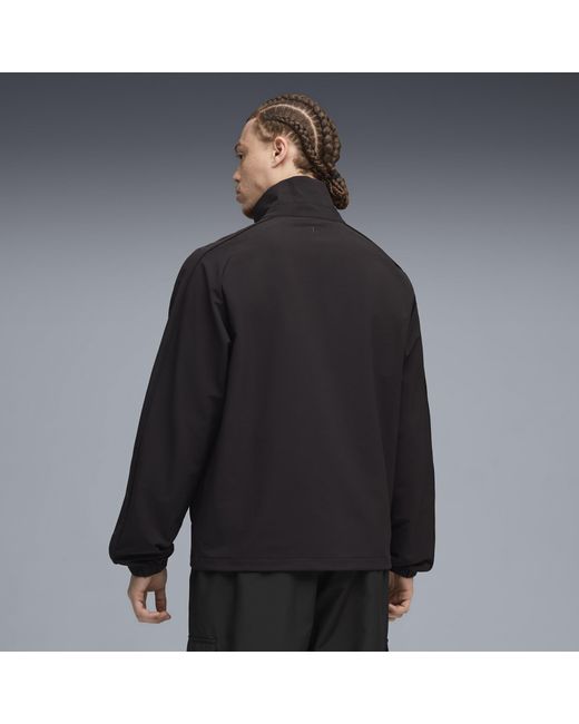 PUMA Black T7 Woven Track Jacket for men