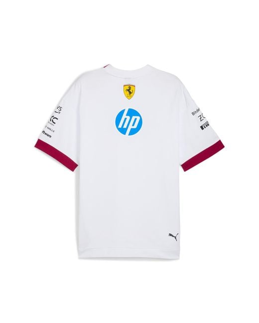 T-shirt Scuderia Ferrari Hp 2025 PUMA pour homme en coloris White