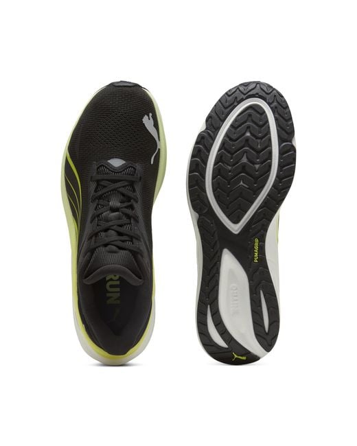 PUMA Electrify Nitroâ 4 Hardloopschoenen Voor Groen/Zwart, Maat in het Black voor heren