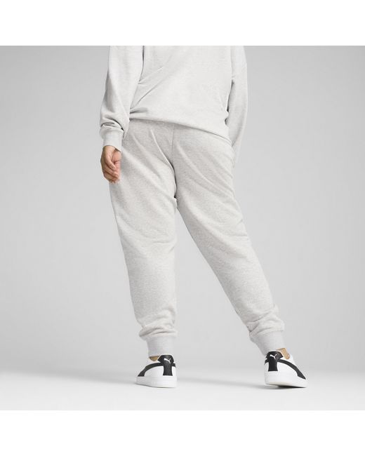 PUMA White ESS Small No. 1 Logo Jogginghose