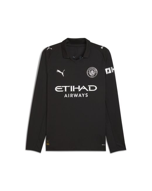 PUMA Black Manchester City 25/26 Long Sleeve Away Jersey for men