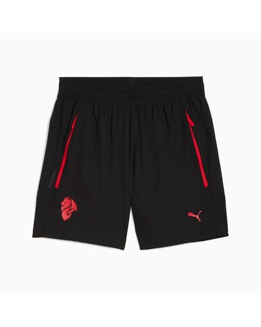 PUMA Black Ac Milan Tech Relaxed Woven Shorts /For All Time for men
