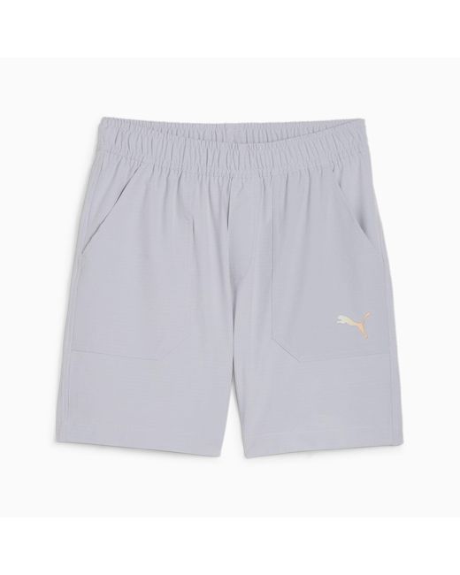 PUMA Gray M Concept 8" Training Woven Shorts for men