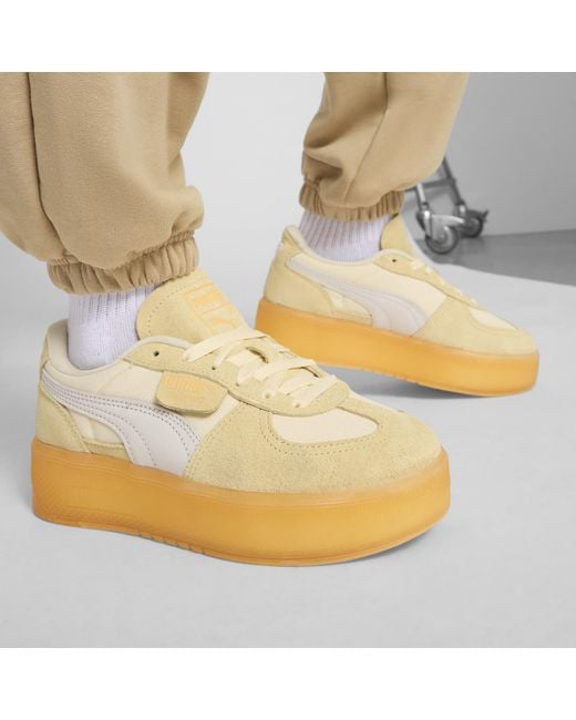 PUMA White Palermo Elevata Xtra Sneakers