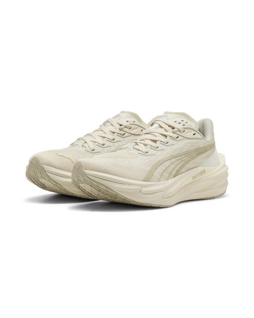 PUMA White Deviate Nitroâ 4 Road Running Shoes