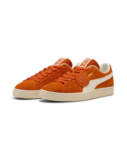 PUMA Orange Suede Charles F. Stead Iv Sneakers for men