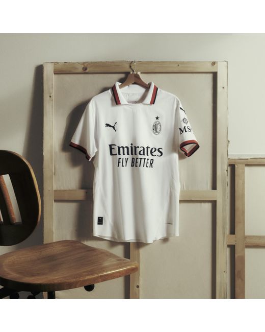 PUMA White AC Milan 24/25 Auswärtstrikot