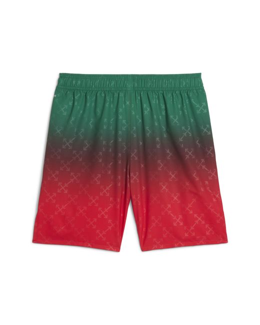 Shorts Authentic Ac Milan X Off-Bianco Da Uomo, Abbigliamento, Rosso/Nero di PUMA in Red da Uomo