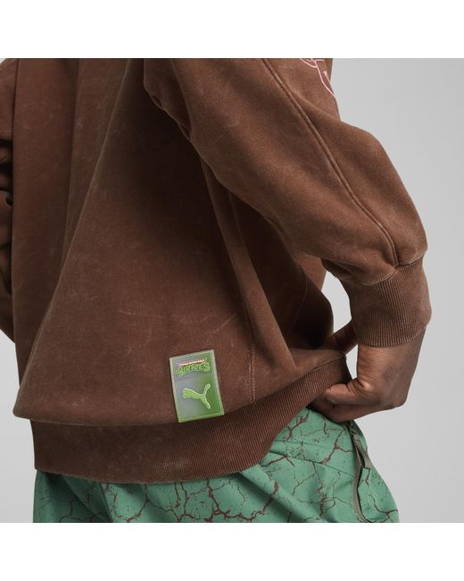 PUMA X TMNT Relaxed Graphic Sweatshirt Kinder in Brown für Herren