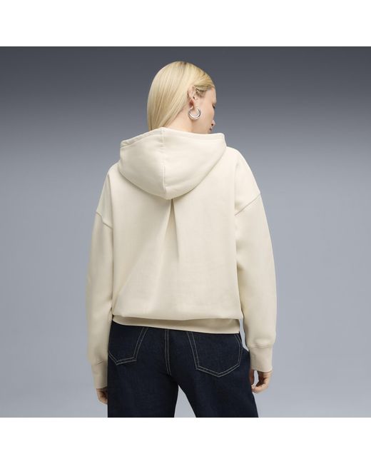 Felpa Oversize Con Cappuccio Her Da Donna, Abbigliamento, Alpine Snow di PUMA in Natural