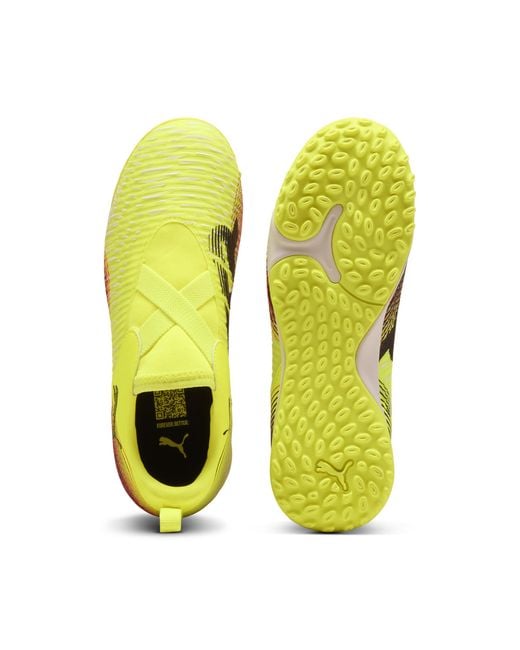 Botas De Fútbol Sin Cordones Future 8 Match Tt +Mid Juveniles, Calzado, Amarillo Alert/Negro/Sun Struck PUMA de color Yellow