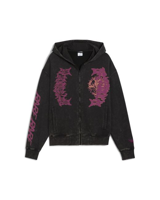 PUMA Black Lamelo Supernova Full-Zip Hoodie for men