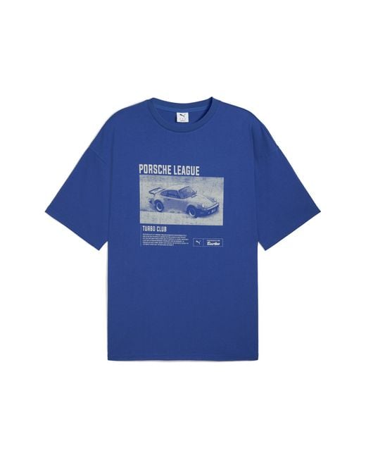 PUMA X Porsche Legacy 2 T-Shirt Met Print Voor Maat in het Blue voor heren