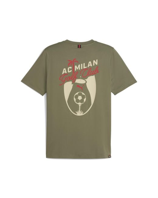 T-Shirt Da Golf X Ac Milan Da Uomo di PUMA in Green da Uomo