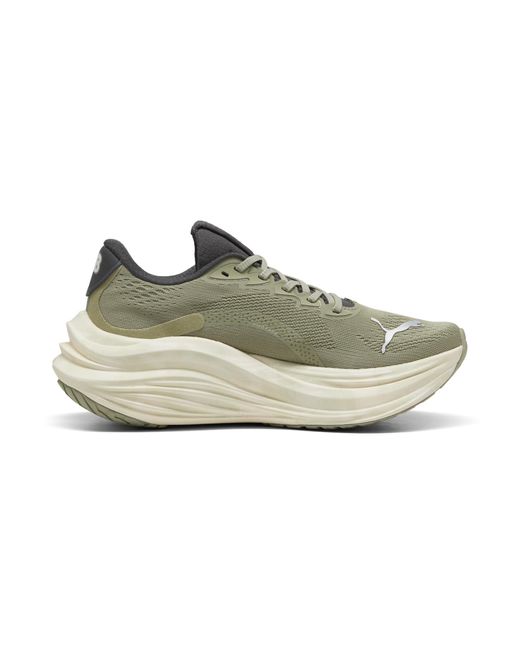 PUMA White Magmax Nitro Terrains Laufschuhe Damen, Sport, Lux Army/Warm Weiß/Dusky Grau