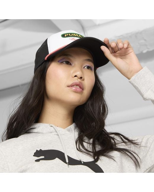 PUMA Black Linden Trucker Cap
