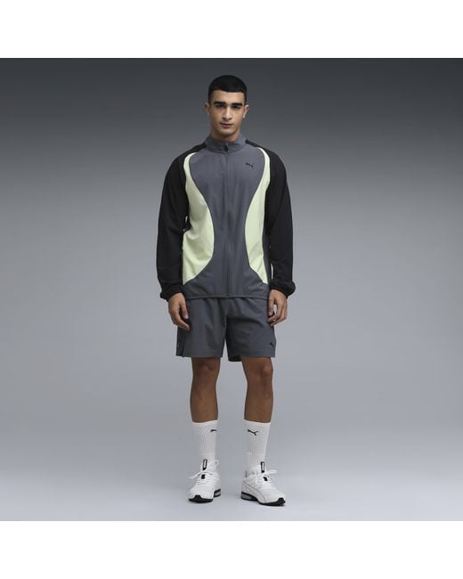 PUMA Gray Pwrmode Training Warm-Up Jacket for men