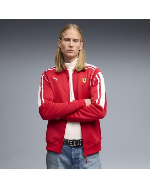 PUMA Scuderia Ferrari Mt7 Trainingsjacke Herren, Accessoires in Red für Herren