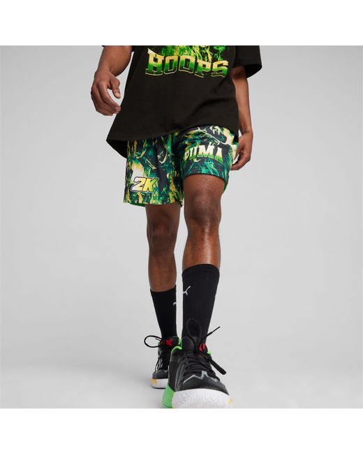 Shorts Hoops x 2K PUMA de hombre de color Black