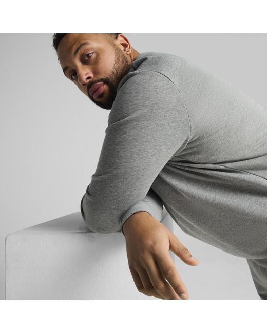 Girocollo Con Logo Piccolo N. 1 Essentials Da Uomo di PUMA in Gray da Uomo