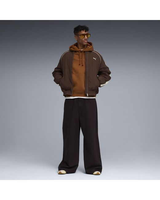 PUMA Brown Select Essentials Hoodie for men
