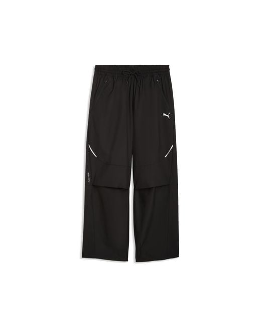 PUMA Black Tech Oversized Track Pants for men