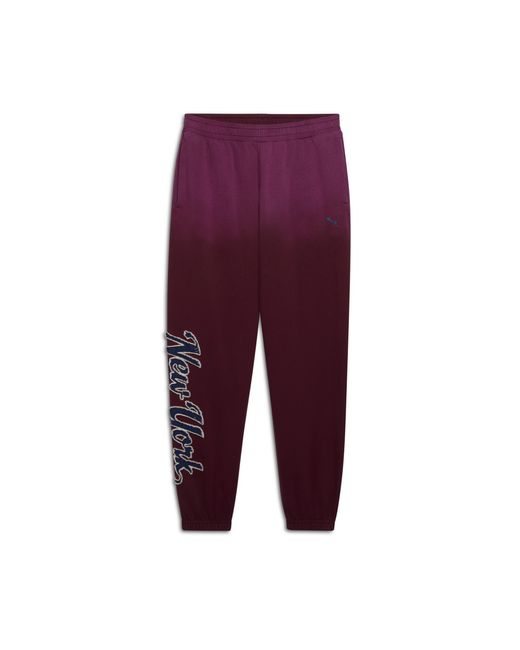 PUMA Purple Wardrobe Essentials Nyc Sweatpants for men