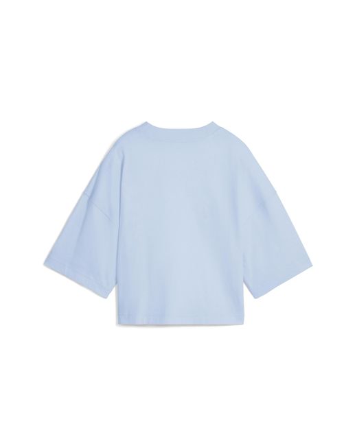 PUMA Blue Premium Essentials Graphic T-Shirt