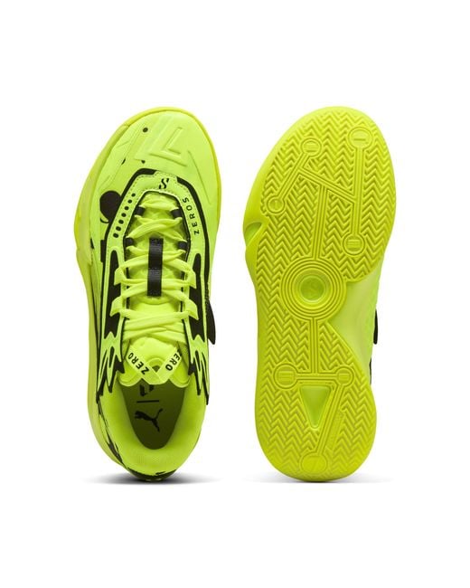 PUMA Yellow Scoot Zeros Ii Basketballschuhe Schuhe, Alert/Schwarz