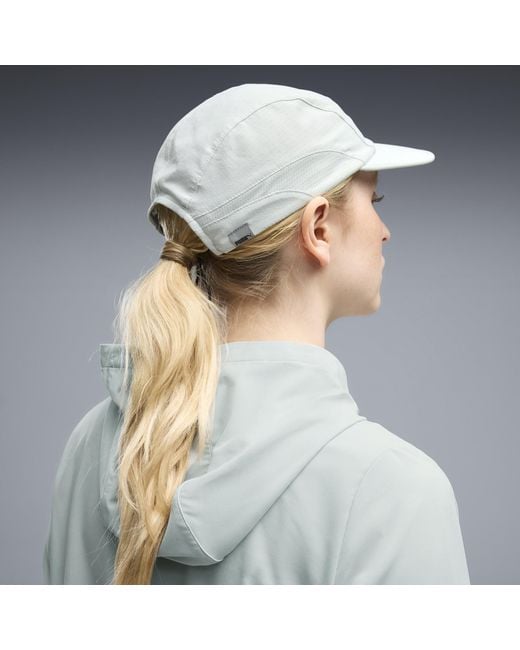 PUMA White Race Day 5 Panel Cap