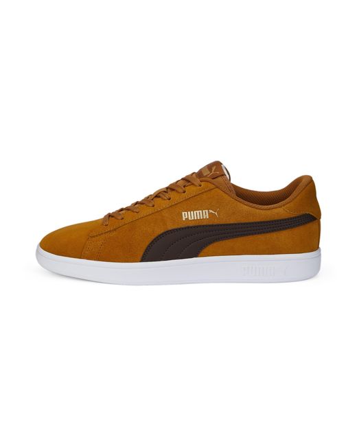 PUMA Smash V2 Trainers in Brown for Men | Lyst
