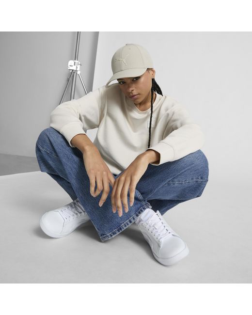 PUMA White Addison 2.0 Stretch Fit Cap