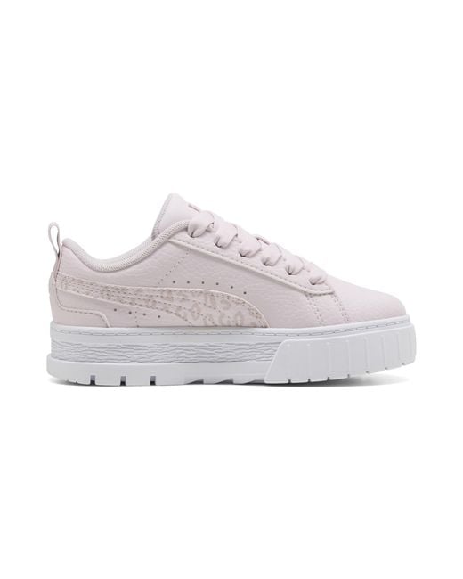PUMA White Mayze Wild Sneakers Kids