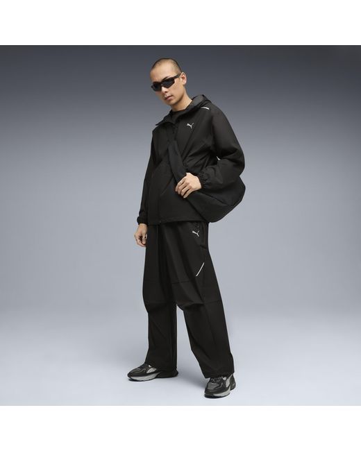 PUMA Black Tech Relaxed Track Jacket for men