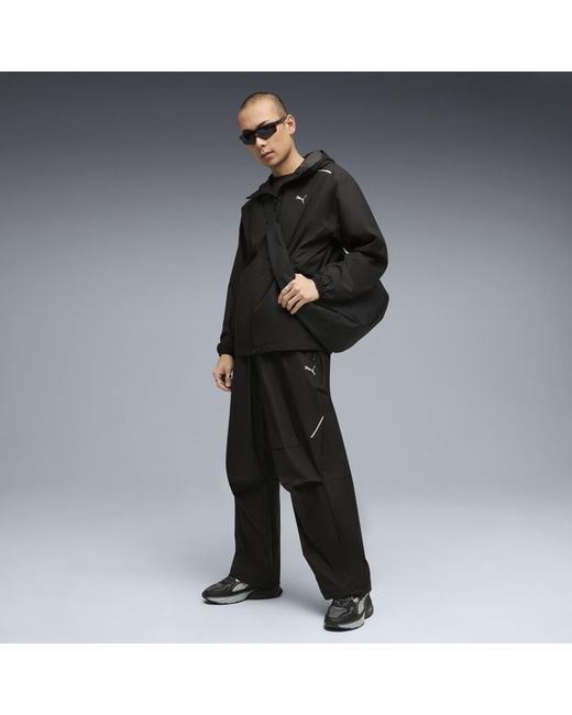 PUMA Black Tech Relaxed Track Jacket for men