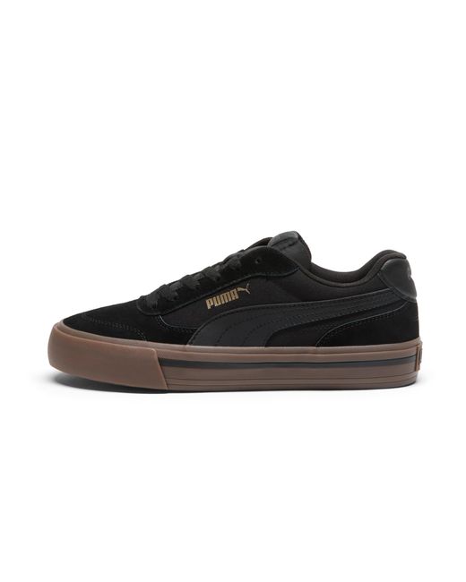 PUMA Black Court Classic Vulcanized Sneakers for men
