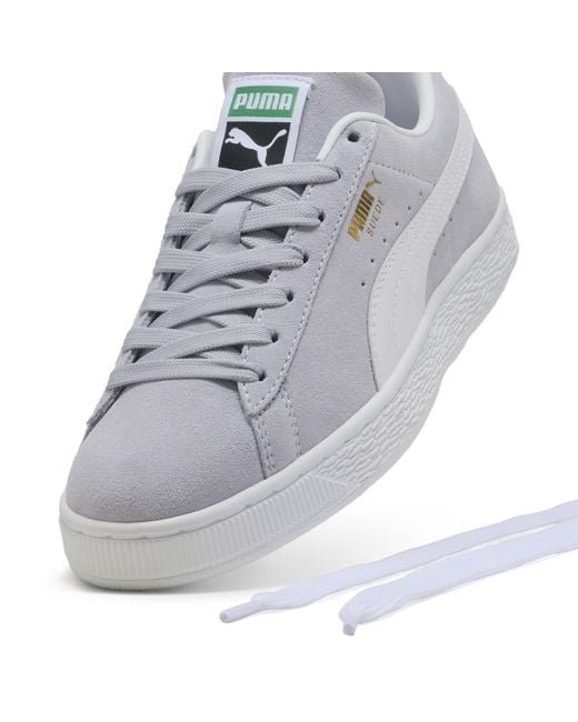 PUMA White Suede Classic Sneakers Schuhe