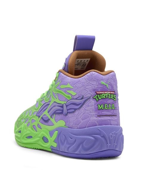 Scarpe Da Basket Hoops X Tmnt Mb.04 Rd Per Donna, Verde/Rosso/Altro di PUMA in Green