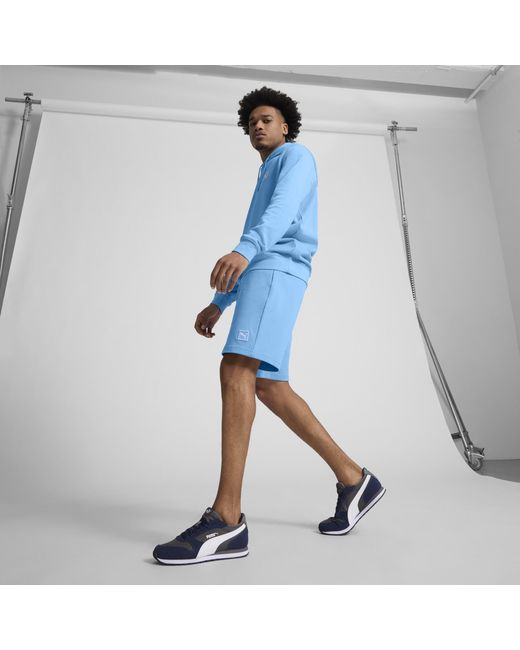 PUMA Blue Elevated Essentials 9" Shorts for men