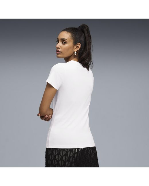 T-shirt Essentials Script PUMA en coloris White