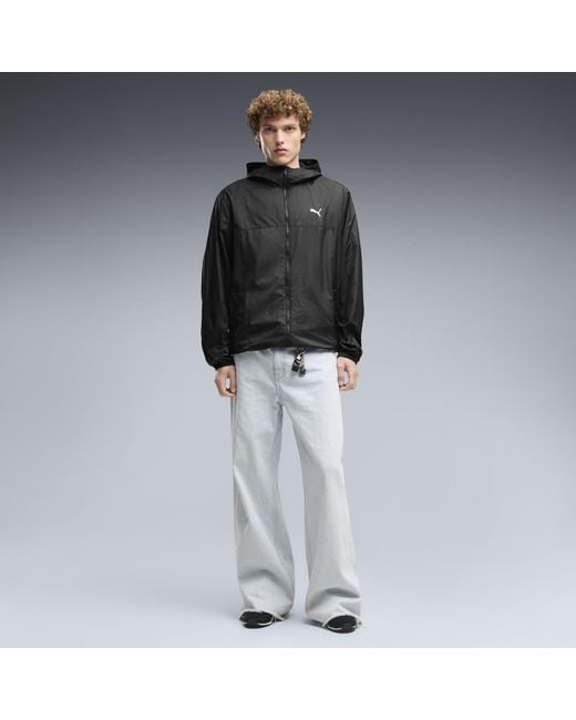 PUMA Essentials Regular Windjacke in Black für Herren