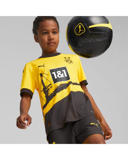 PUMA Yellow Borussia Dortmund 23/24 Heimtrikot Teenager