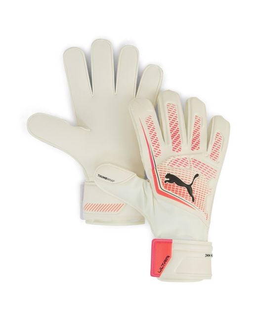 Guanti Da Portiere Ultra Match Rc, Accessori, Bianco/Glowing Rosso/Nero di PUMA in White