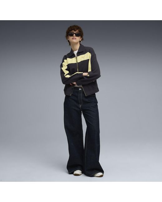 PUMA Blue T7 Relaxed Track Jacket