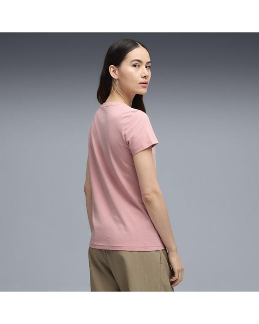 PUMA Pink Elevated Essentials T-Shirt