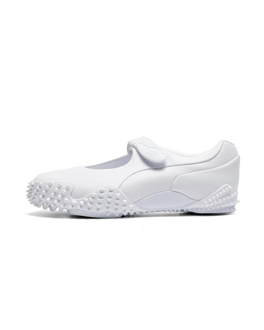 PUMA White Mostro Fey Leather Sneakers