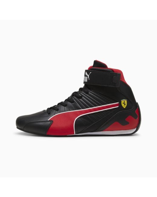 PUMA Erwachsene Scuderia Ferrari Kart Cat RL Mid Motorsport Sneakers 48Black Rosso Corsa Red