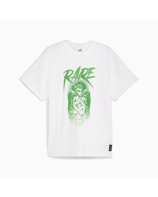 T-Shirt HOOPS x LAFRANCÉ da di PUMA in Green da Uomo
